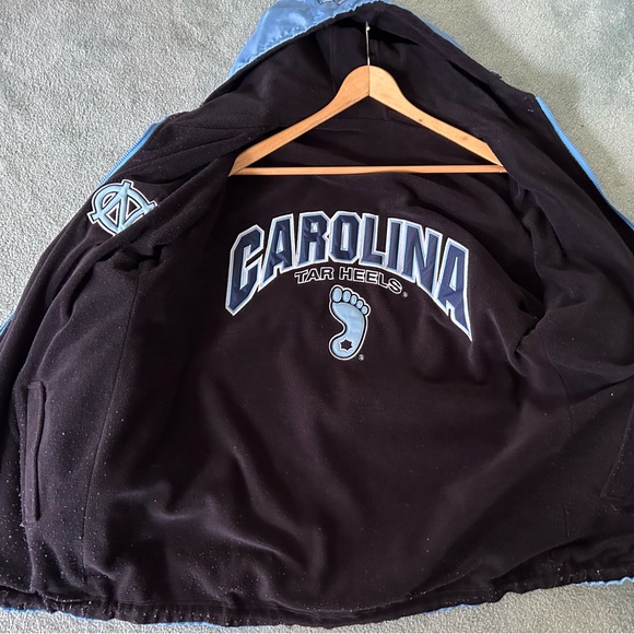 Mens Colosseum North Carolina Tar Heels UNC Reversible Fleece Coat Jacket - Picture 7 of 9